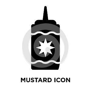 Mustard icon vector isolated on white background, logo concept o