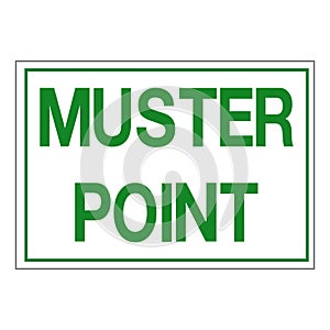 Muster Point Symbol Sign, Vector Illustration, Isolate On White Background, Label ,Icon