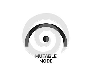 mutable mode symbol. zodiac modalities. astrology and horoscope sign. isolated vector image