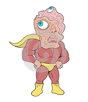Mutant hero illustration