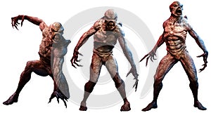 Mutant horrors 3D illustration