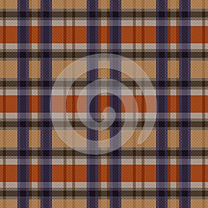 Muted tartan plaid for textile