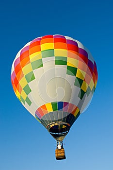 Mutlicolor hot air balloon