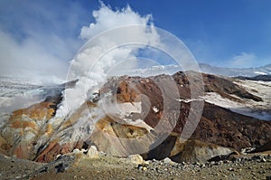 Mutnovsky volcano, Valley of Geysers,  Kamchatka, Russia