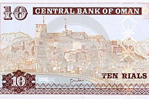 Mutrah Fort and Corniche from Omani money