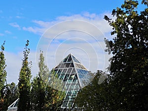 Muttart Conservatory Edmonton With One Pyramids