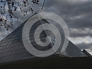 Muttart Conservatory Edmonton With Two Pyramids