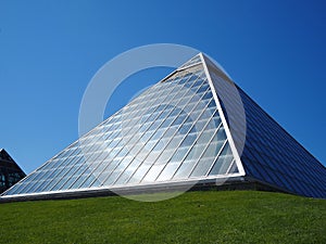 Muttart Conservatory Edmonton With Two Pyramids