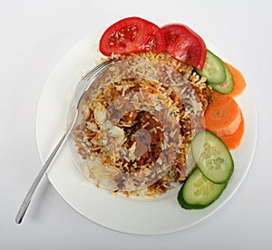 Mutton biriyani curry