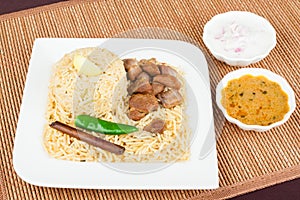 Mutton Biryani with Salad
