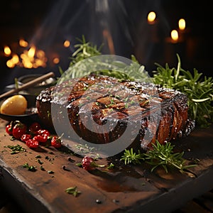 Mutton chop masterpiece fresh off the grill
