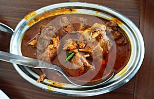 Mutton curry, traditional bengali lunch item