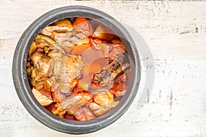 Mutton dum pukht cooked in clay pot