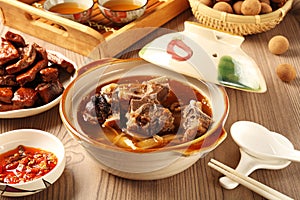 Mutton hot pot.