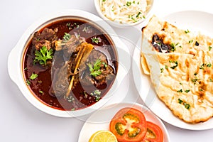 Mutton Masala Or Masala Gosht or indian lamb rogan josh