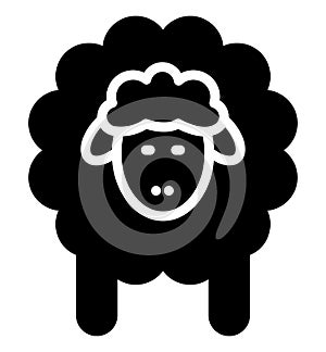 Mutton, ram Isolated Vector icon which can easily modify or edit