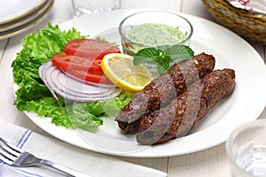 Mutton seekh kabab photo