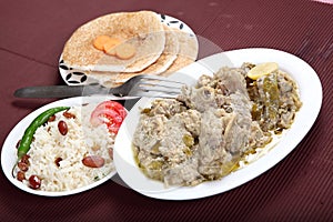 mutton yakhni.kashmiri stew of meat.