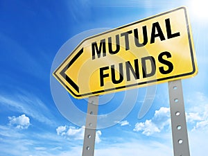 Mutual funds sign photo