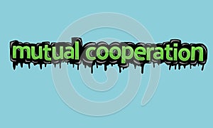 MUTUALAN COOPORATION background writing vector design