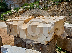 A Mutule of the Athenian Acropolis. Athens. Attica, Greece. photo