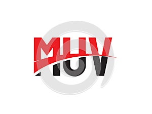 MUV Letter Initial Logo Design Vector Illustration