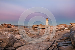 Muxia Lighthouse at sunset