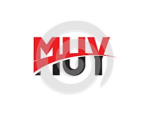 MUY Letter Initial Logo Design Vector Illustration