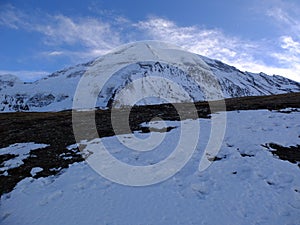 Muztag Ata viewed from the start of the snow line