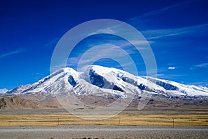 Muztagata Mountain on Pamirs