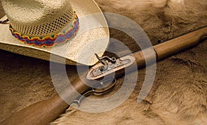 Muzzleloader and Hat