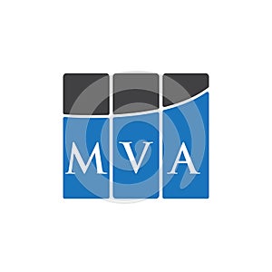 MVA letter logo design on black background.MVA creative initials letter logo concept.MVA letter design photo