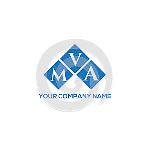 MVA letter logo design on white background. MVA creative initials letter logo concept. MVA letter design photo