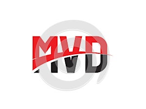 MVD Letter Initial Logo Design Vector Illustration