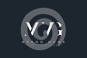 MVG abstract letter logo design