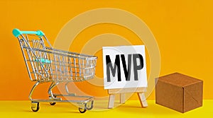 MVP Minimum viable product is shown using the text