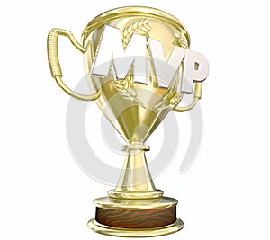 MVP Most Valuable Player Gold Trophy Award photo
