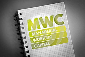 MWC - Managerial Working Capital acronym photo