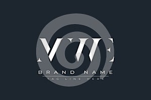 MWE abstract letter logo design