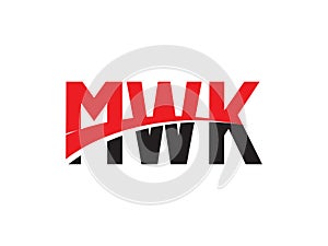 MWK Letter Initial Logo Design Vector Illustration