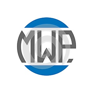 MWP letter logo design on white background. MWP creative initials circle logo concept. MWP letter design.MWP letter logo design on