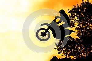 MX rider silhouette