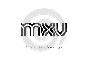 MXV Creative Unique Modern Letter Logo Design