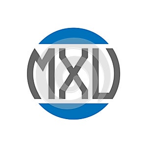 MXV letter logo design on white background. MXV creative initials circle logo concept. MXV letter design