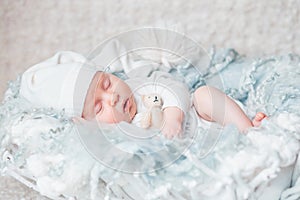 My Best Friend. Baby sleeping with bear