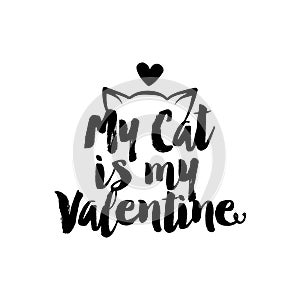 My cat is my Valentine.