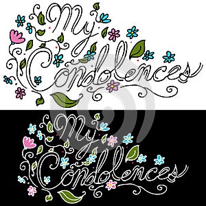 My Condolences Floral Message