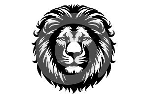 Lion Head Silhouette Single - 007 photo