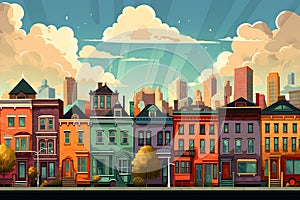 My Favorite City: A Super Symmetrical, Bright and Sunny Illustra