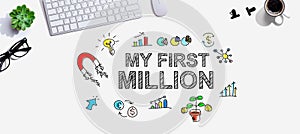 My First Million with a computer keyboard